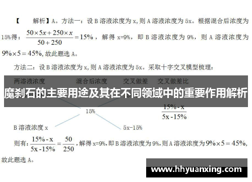 魔刹石的主要用途及其在不同领域中的重要作用解析